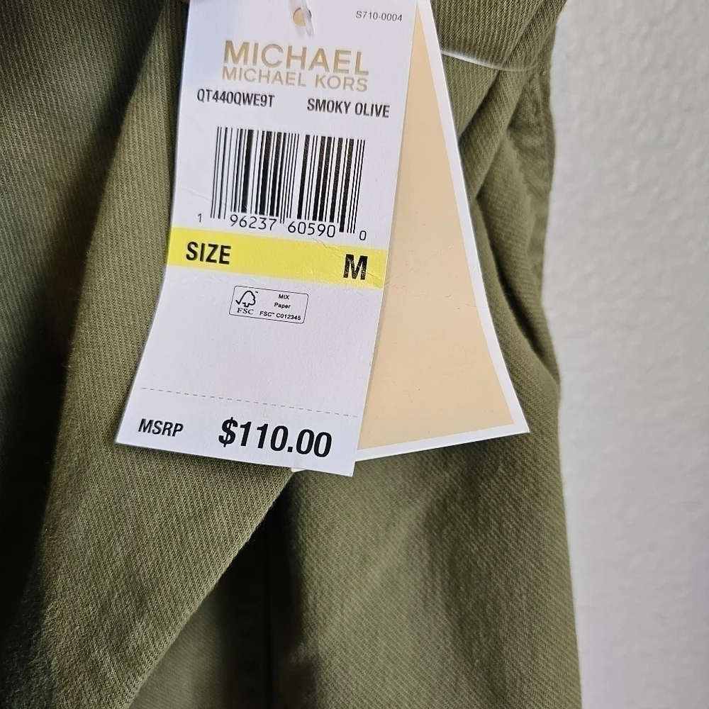 NWT Michael Kors barn jacket button down shacket womens size m